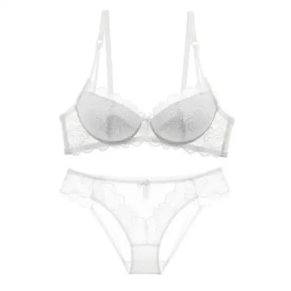 Комплект женского кружевного нижнего белья с чашками пуш ап|Комплекты белья| |