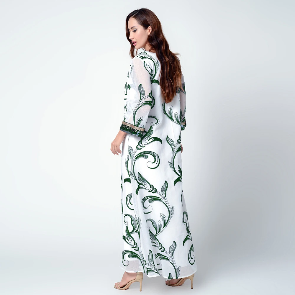 ИД Мубарак Абая Дубай Турция мусульманское платье Vestidos Robe Femme Исламской для