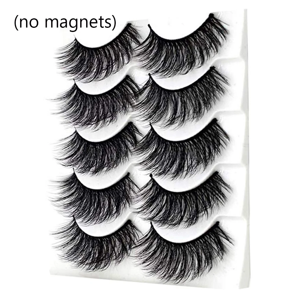 NEW DESIGN Magnetic liquid Eyeliner with Five Pairs False Eyelashes Waterproof Easy to Wear Magnetic Lashes Set Eye Makeup Tool