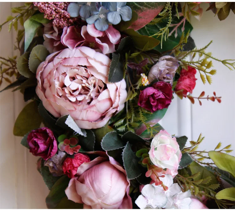 53 см дверной венок большая гирлянда искусственная стена украшение для дома