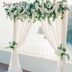 Тюль в рулоне из прозрачной органзы, 48 см х 10 м, для свадебного декора в деревенском стиле, декор для детского душа, вечеринка дня рождения событие