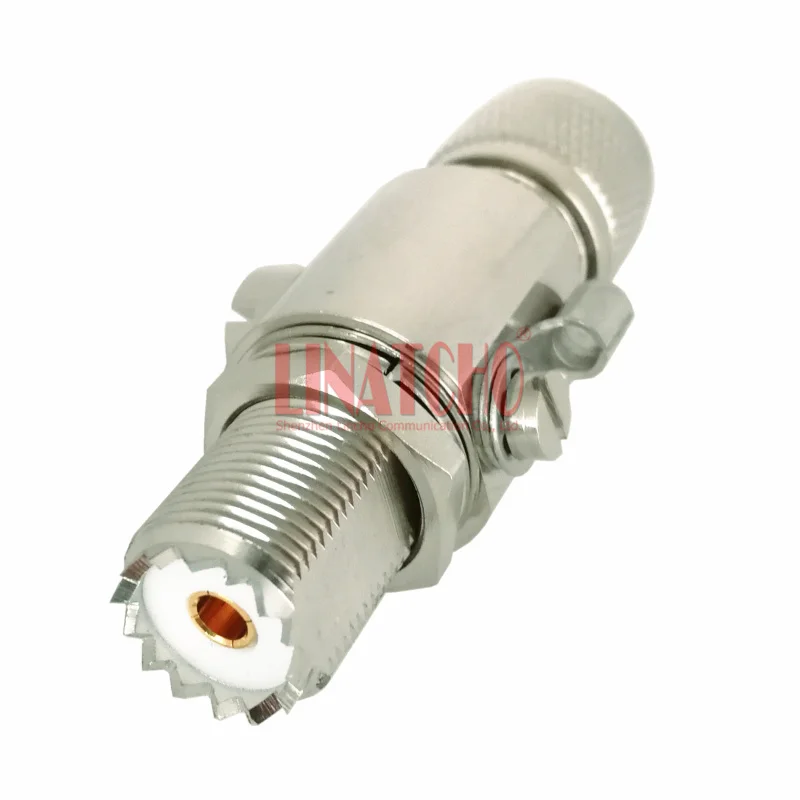 DC-1.2GHz 230V PL259 to SO239 M male to female coaxial marine antenna surge protector lightning arrester