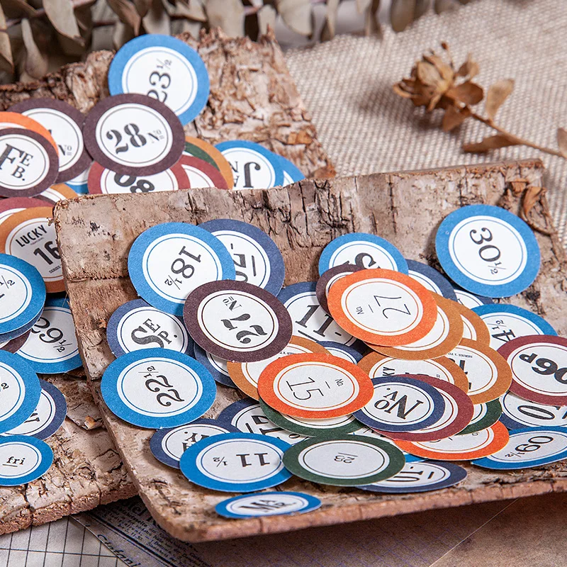 100 шт./цвет наклейки для дневника