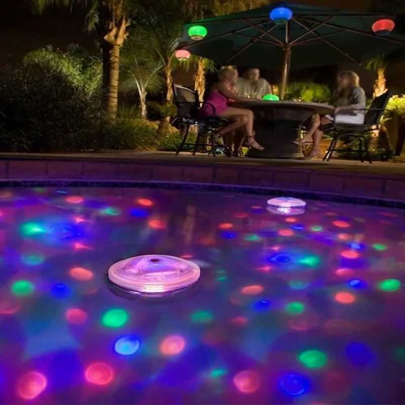 

Floating Underwater Light Swimming Pool LED Light Disco Party Light Glow Show OutdoorTub Submersible Spa Lamp Baby Bath Lamp