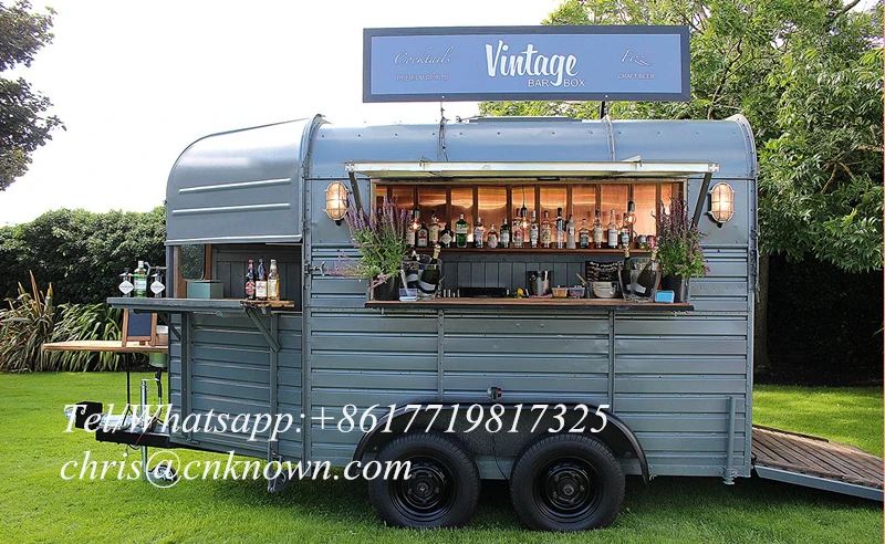 Новый стиль кофейный бар Бесплатная разработка Мобильная тележка для еды