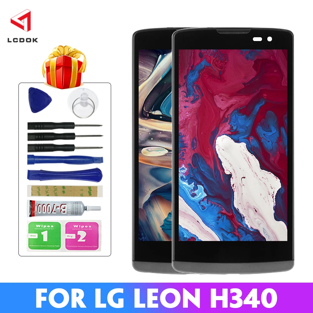 100% тестирование ЖК дисплей для LG Leon H340 H320 H324 H340N H326 MS345 C50 H342 Дисплей кодирующий