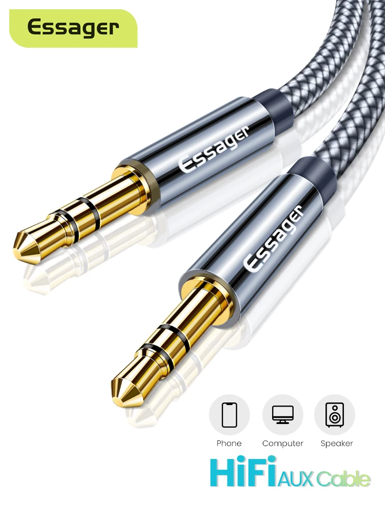 Essager Aux Cable Speaker Wire 3.5mm 