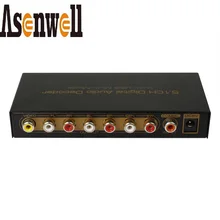 5.1 Digital Audio Converter Digital to Analog Decoder USB Multi-Media Player SPDIF Coaxial to Analog Audio Support AC3 DTS LPCM