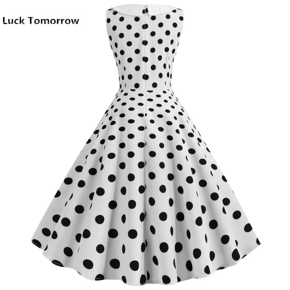 Женское лето 2019 ретро Тонкое Питер Пэн воротник Pin Up вечернее платье рокабилли Robe