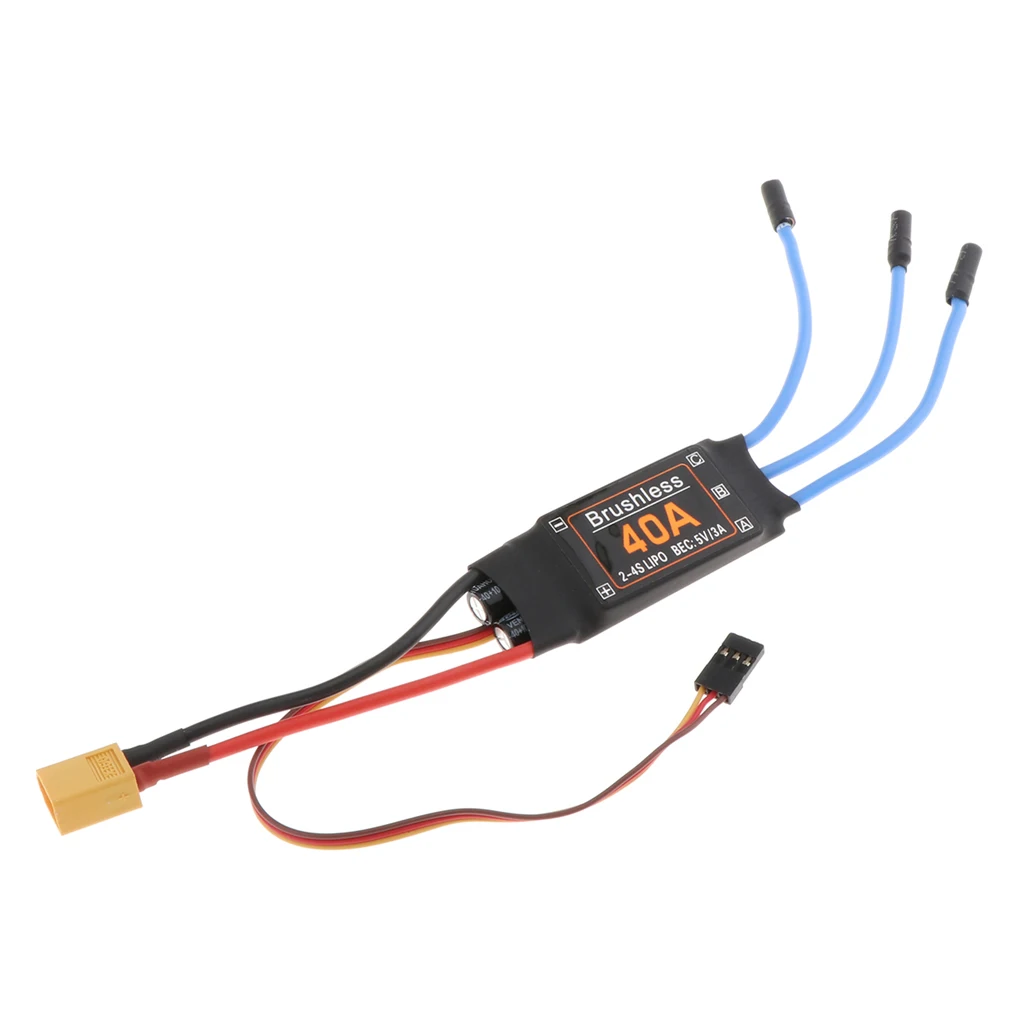 40A бесщеточный мотор ESC XT60 прочный RC Самолеты игрушки аксессуары | Игрушки и хобби