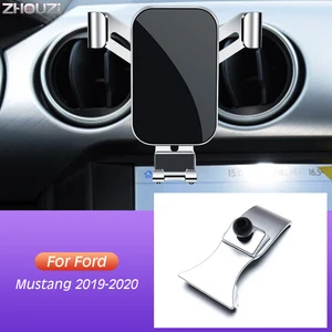 car mobile phone holder air vent mounts gps stand gravity navigation bracket clip for ford mustang 2019 2020 car accessories free global shipping