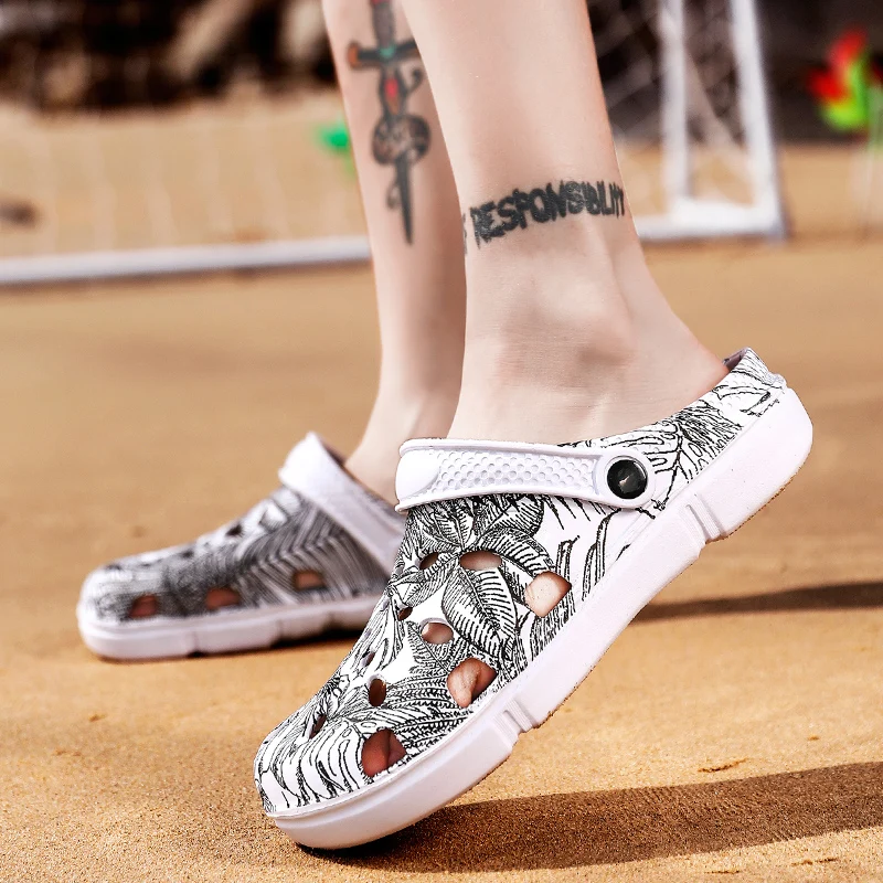 С рисунком крокодил Открытая Летняя обувь Летние туфли на плоской подошве для