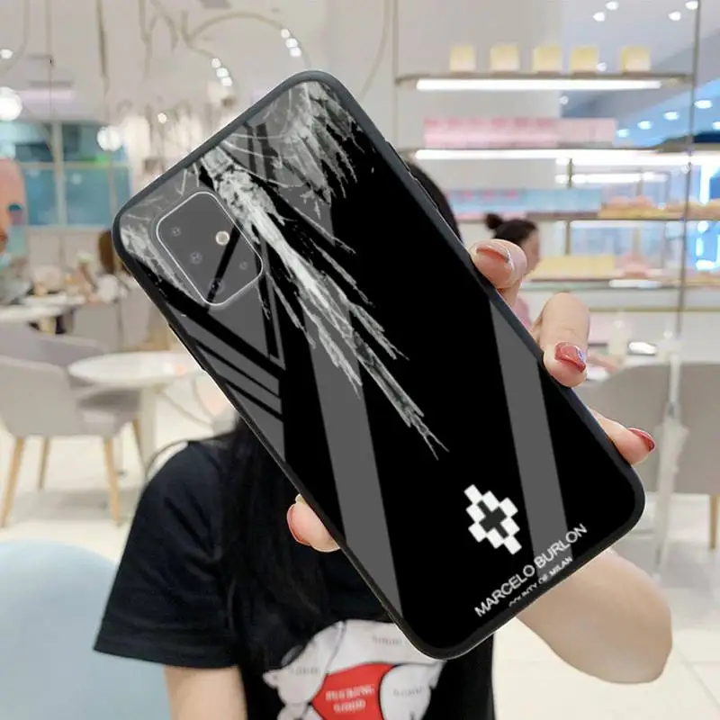 

Fashion Brand Marcelo Burlone Phone Case For Samsung S6 7 Edge Plus 8 9 10 Plus Note8 9 10pro 10E S20 Plus Ultra Tempered Glass