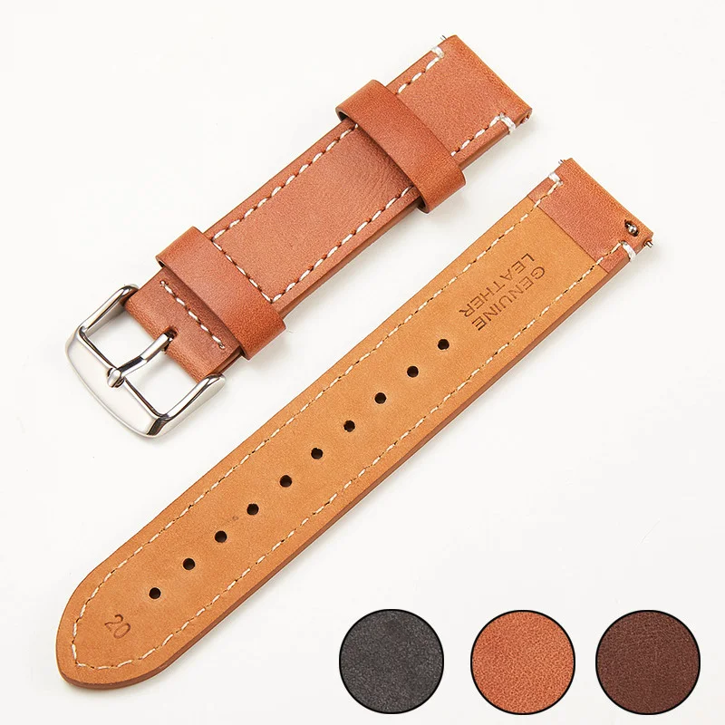 Ремешок в стиле ретро для мужских умных часов кожаный быстросъемный браслет ушей