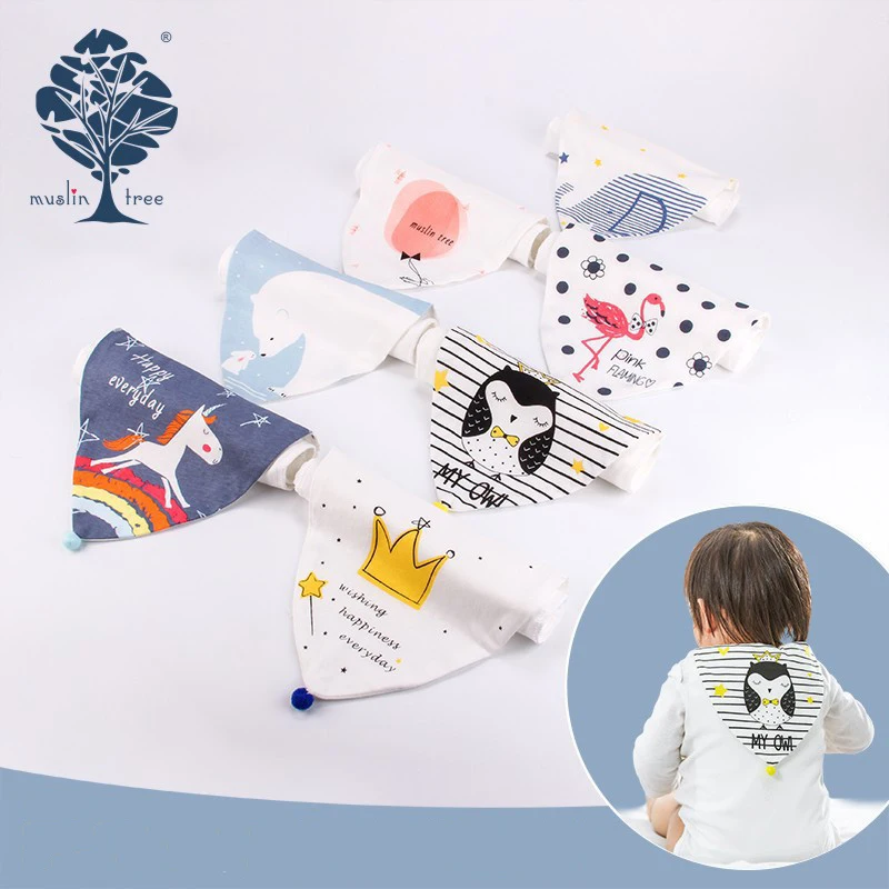 

3 Pieces Baby Absorbent Towel Beaituful Cartoon Design 5 Layers Soft Muslin Cotton For Little Kids Kindergarten Babies