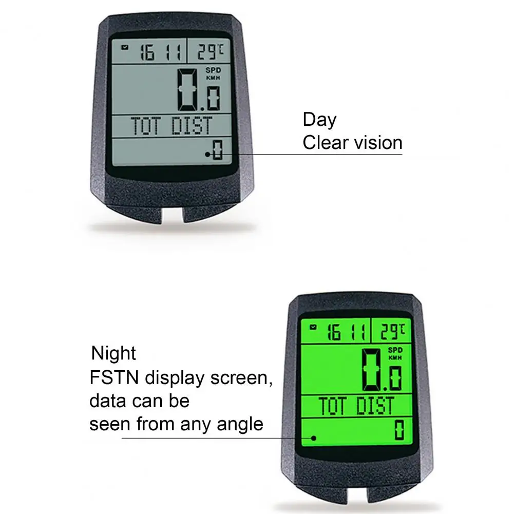 

Waterproof Bicycle Computer Wireless MTB Bike Cycling Odometer Stopwatch Speedometer Watch LED Digital Rate