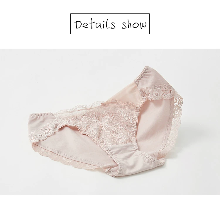 3pcs/lot Seamless low waist japanese hipster panties for women sexy lace underwear cotton briefs XXL plus size interior knickers