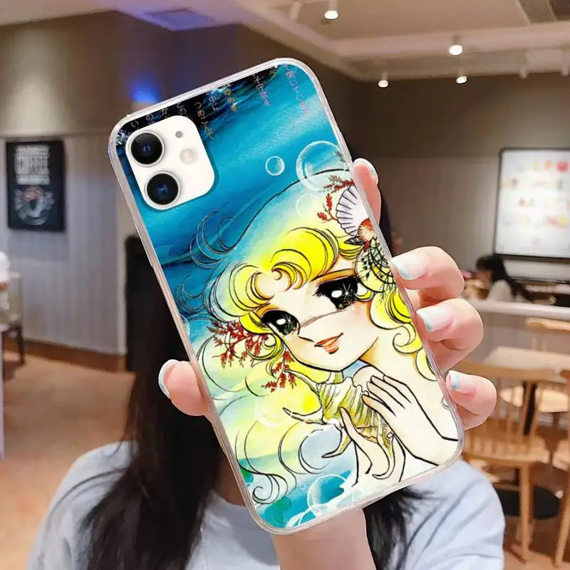 

Anime Manga Candy Girl Phone Case For Iphone 5 SE 2020 6 6s 7 8 plus X Xr XS 11 12 Mini Pro Max Transparent Fundas Cover