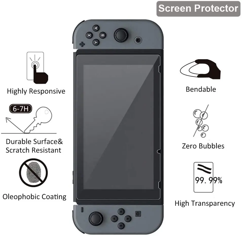 Чехол для Nintendo Switch защитный чехол подставка защита экрана 9H | Электроника