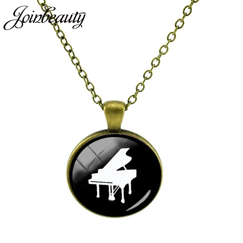 JOINBEAUTY фортепиано скрипка кулон фото музыкальные ожерелья в виде инструментов