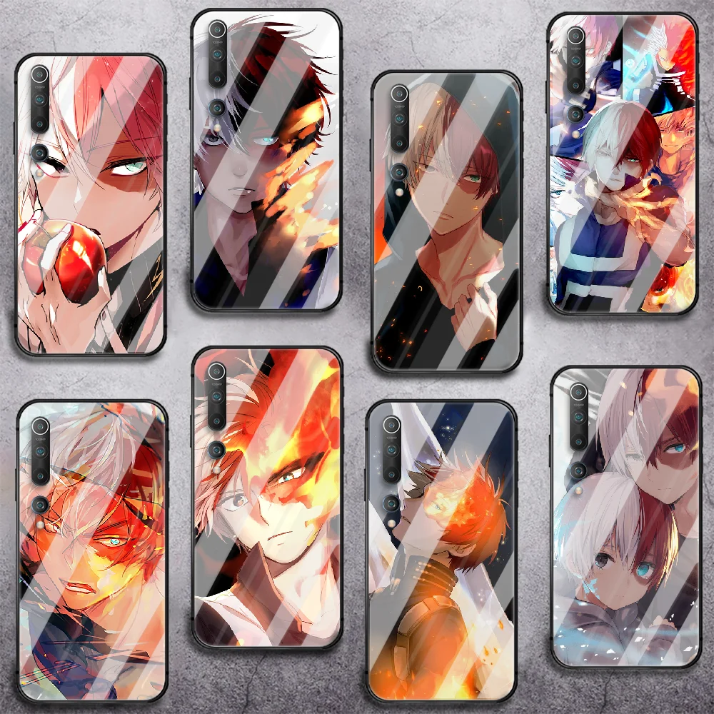 

Shoto Todoroki My Hero Academic Tempered Glass Phone Case For Xiaomi Mi 8 9 10 11 T Max Pro Lite Poco F X 2 3 Nfc Ultra Cover