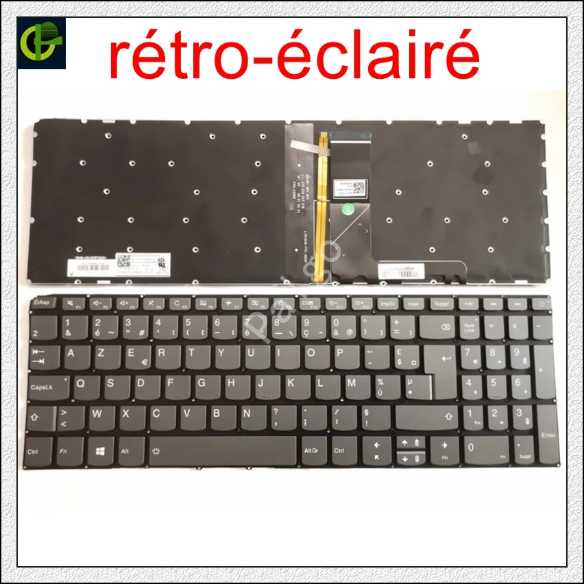 

French Backlit Azerty Keyboard for Lenovo 5000-15 520-15 520-15IKb 320S-15ISK 320S-15IKB 320S-15IKBR V320-17ikB L340-15 L340 FR