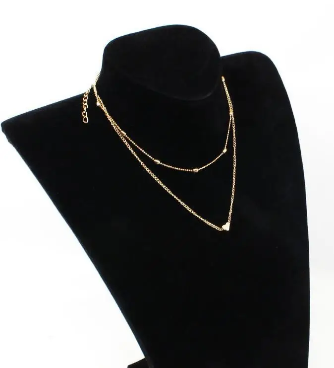 Цепочка с маленьким сердцем для женщин ожерелье золотого цвета Маленькая