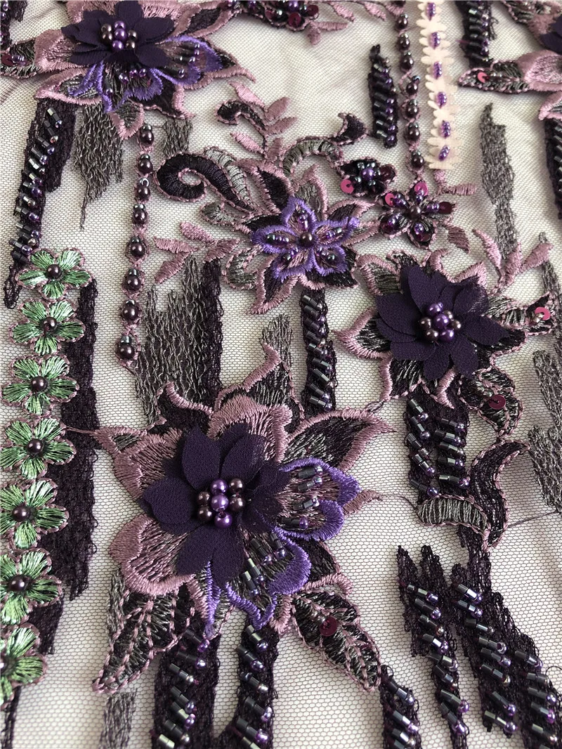 Нигерийская Тюлевая кружевная ткань Лидер продаж вышитая французская сетчатая в