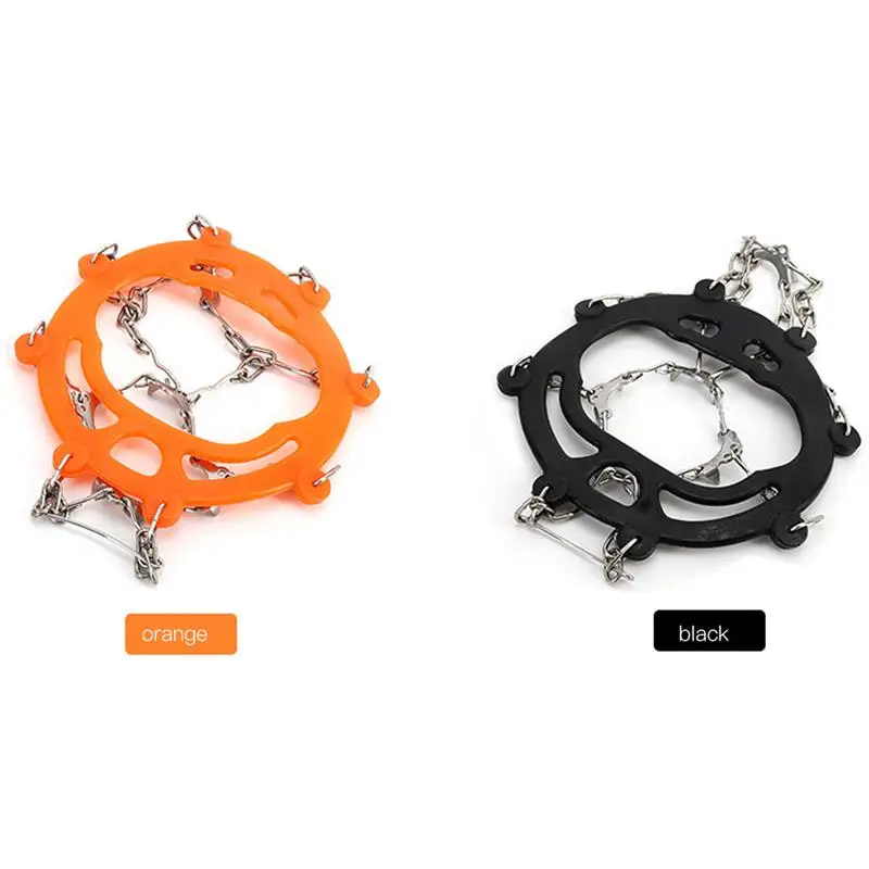 

10 Teeth Crampon Non Slip Shoe Cover Survival Snow Crampones Anti Slip Ice Gripper Spike Crampons Chain Claws Grips Boots Cover