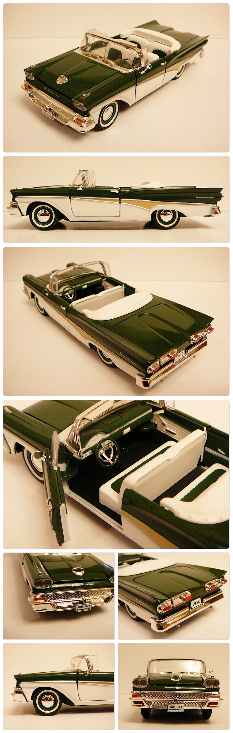 1/32 Редкие Литые металлические 1958 Ford Fairlane 500 коллекция мебели для дома винтажные модели автомобилей игрушки для детей