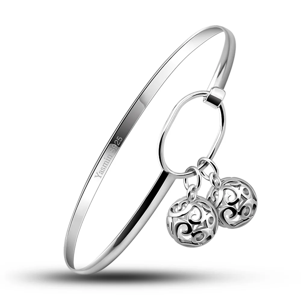 

Sweet Girl Bracelet Bangle for Women Lovely Hollow Ball Bracelet Femme Charm Jewelry Birthday Christmas Gifts