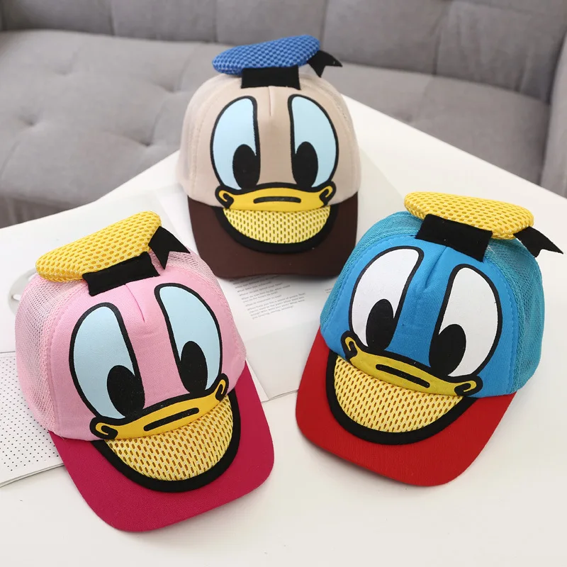 Женская весенне летняя бейсбольная шляпа с принтом мультяшной утки Снэпбэк