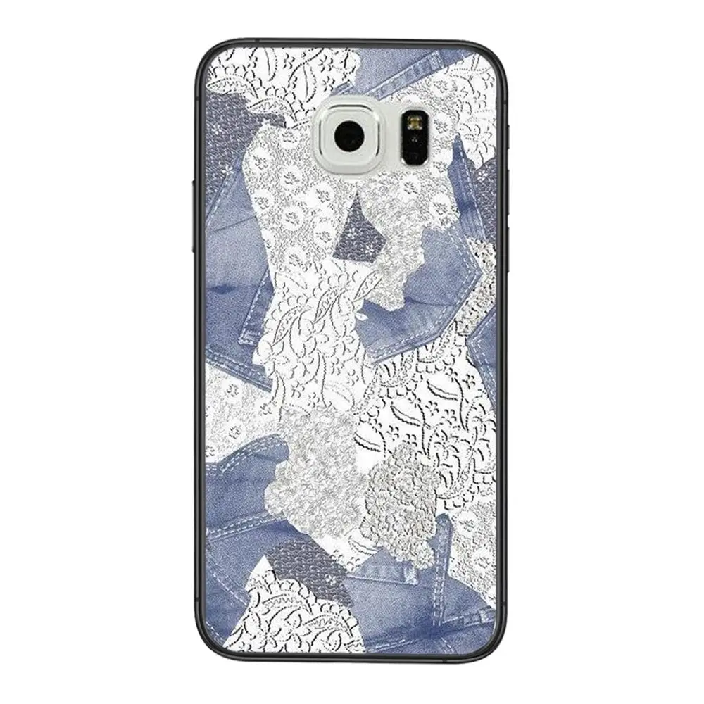 Для Galaxy S30 S21 S20 Fe S10 S10E S9 S8 S7 S6 Edge Lite Plus ультрамягкие зеркальные Чехлы джинсы