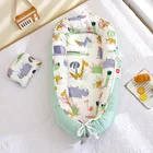 Портативная детская кроватка-гнездо, съемная моющаяся дорожная кровать для малышей, хлопковая Колыбель для новорожденных
