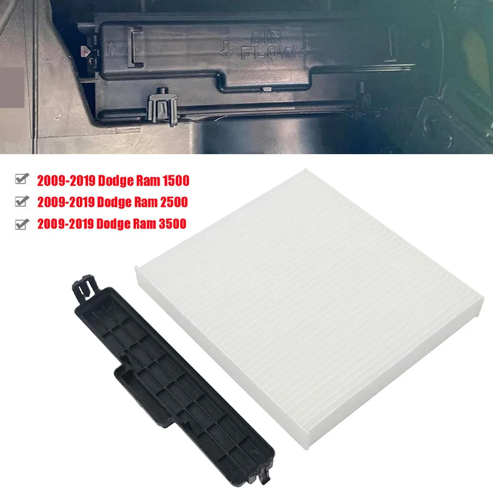 

For DODGE RAM 1500 2500 3500 Cabin Air Filter Kit Cabin Air Filter & Filter Access Door 68052292AA 68318365AA Jeep Chrysler