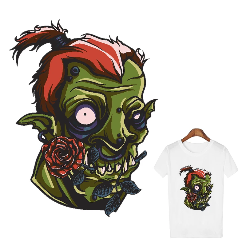 Романтичные моющиеся нашивки с зомби для глажки на теплопередаче а образные наклейки одежды футболок