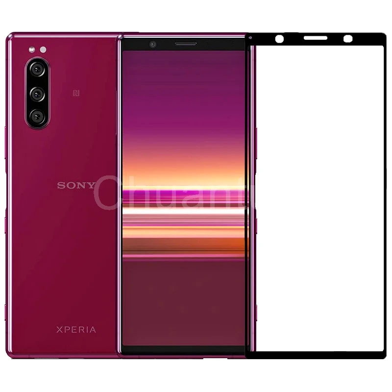 2.5D 9H закаленное стекло премиум класса для Sony Xperia 5 Полное покрытие экрана
