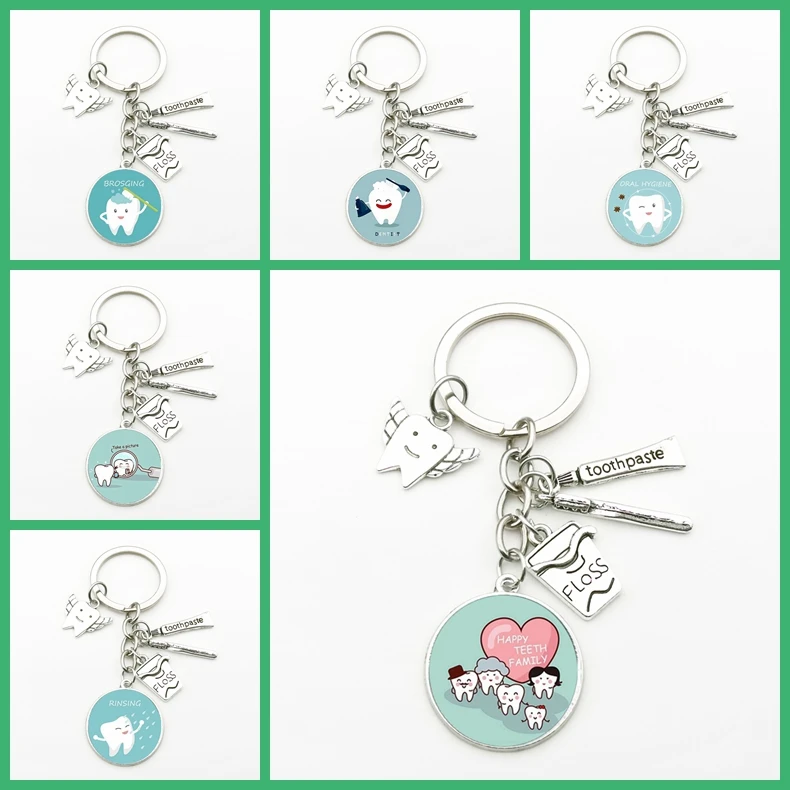 Новинка креативная подвеска в виде зубной нити брелок ангела стоматолога