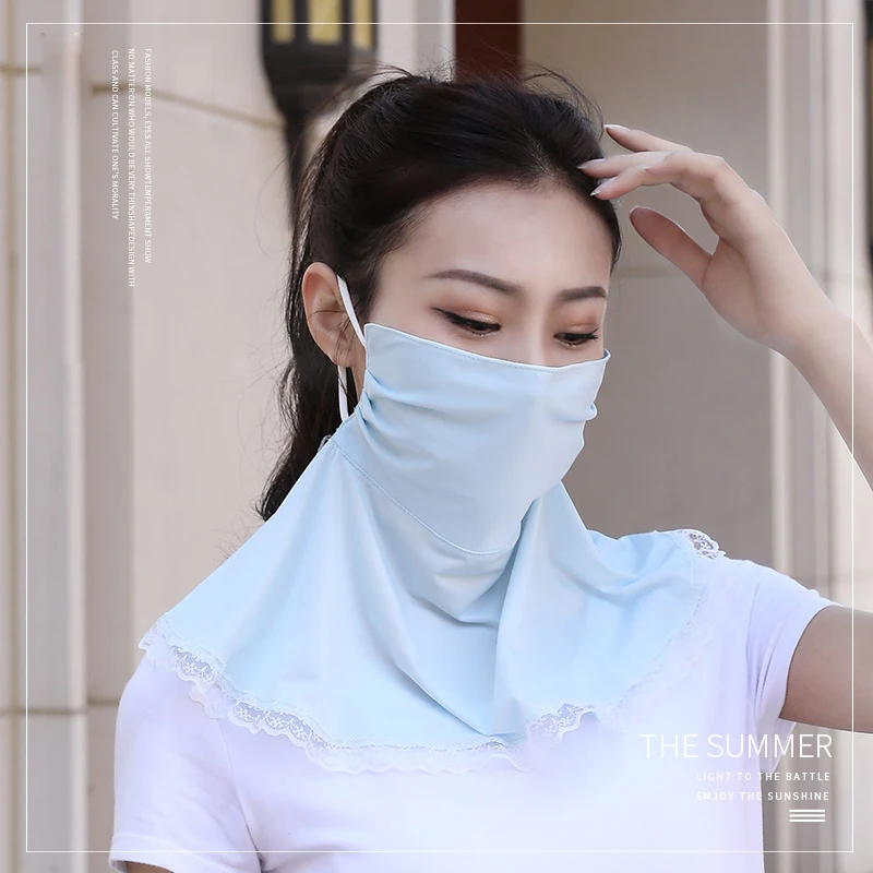 Летняя Новинка однотонный солнцезащитный ошейник для езды на открытом воздухе