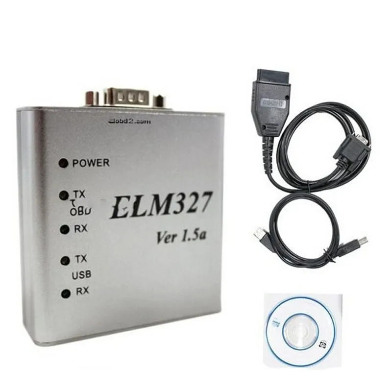 ELM327 USB металлический алюминиевый ELM 327 металлический чехол Elm 327 USB V1.5/V1.5a Поддержка всех OBD2 OBDII протоколов автомобильный диагностический сканер