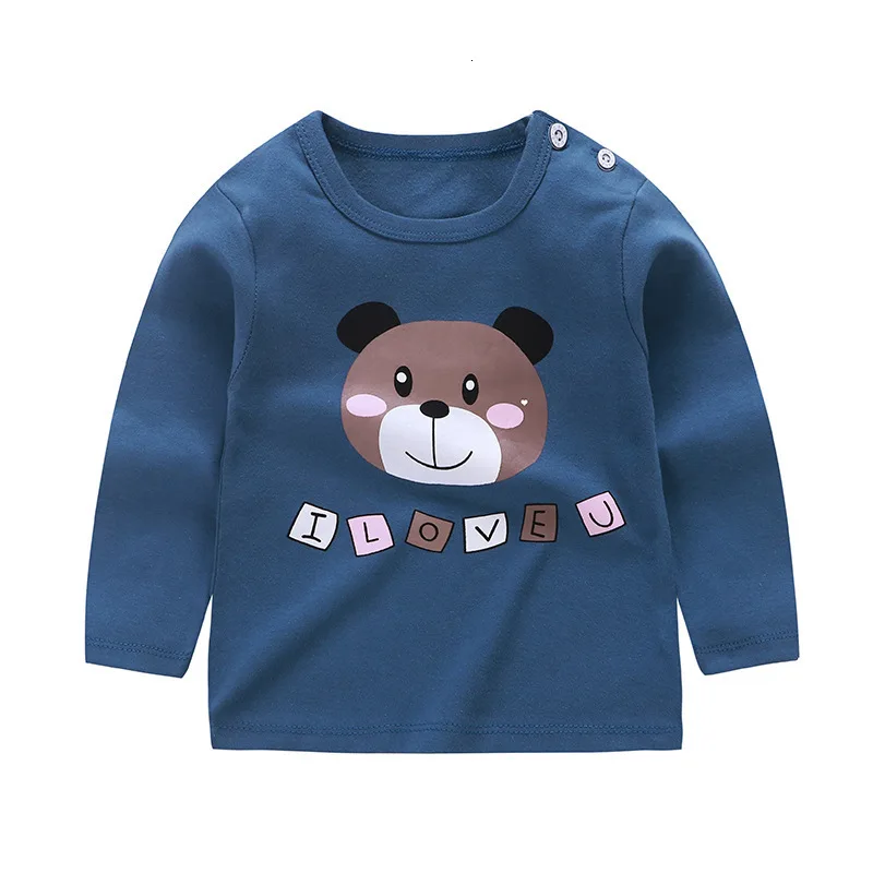 Новинка осени 2019 милая детская рубашка из чистого хлопка с длинными рукавами и