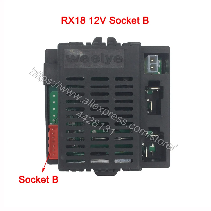 Receiver-RX18 B 12V Wellye Детский Электрический игрушечный автомобиль bluetooth пульт дистанционного управления, контроллер с функцией плавного пуска 2,4G bluetooth передатчик - Цвет: Receiver-RX18 B 12V