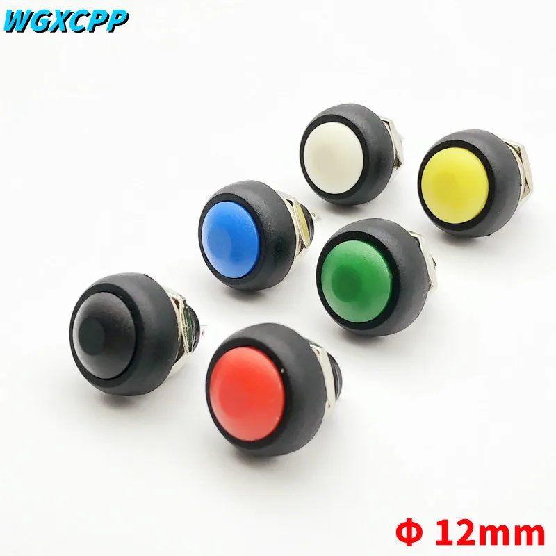6 шт PBS 33B 2Pin Водонепроницаемый Мини Круглый кнопочный переключатель поскольку