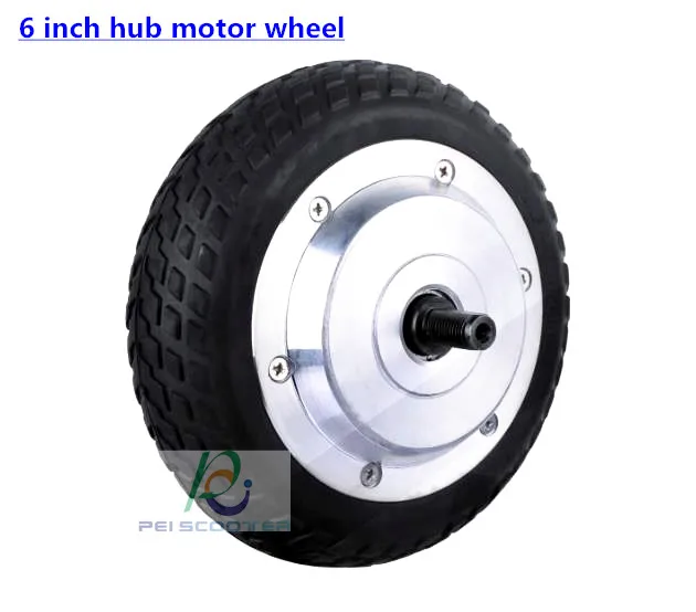 

6 inch double axle brushless electric scooter dc wheel hub motor BLDC phub-06m