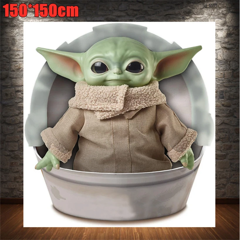 

The Wars Mandalorian Baby Yoda Party Theme Birthday Party Decorations Supplies Paper Cup Plates Napkins Banner/Flags For Kids