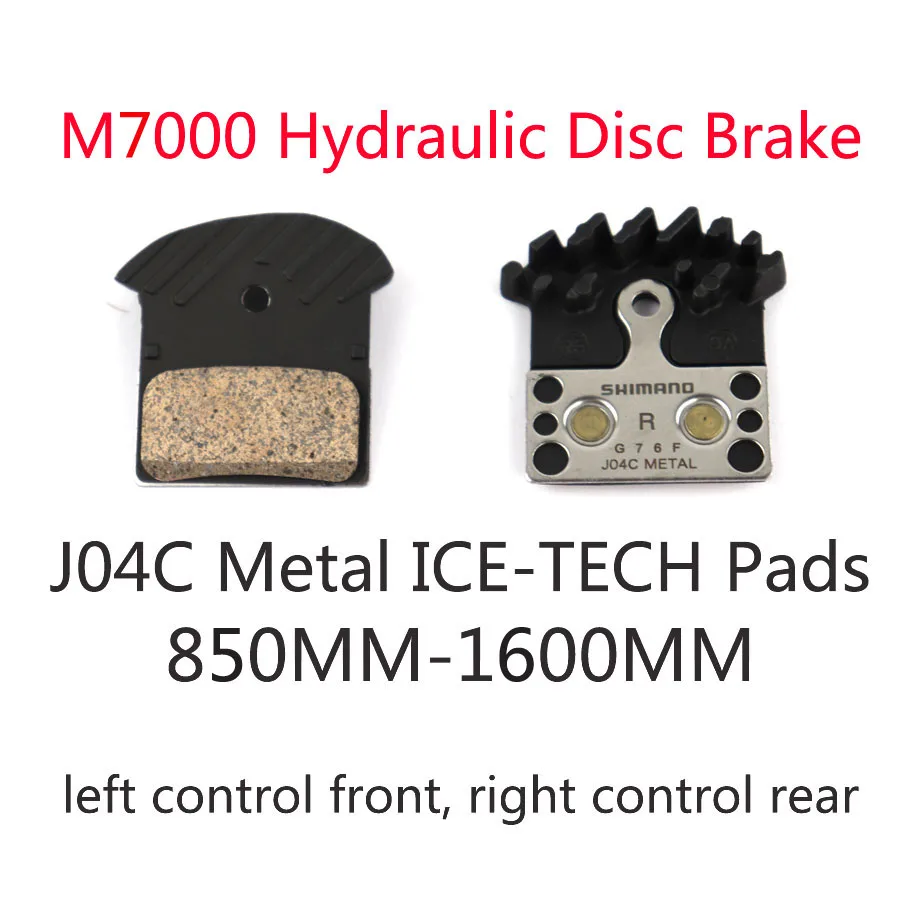 850-1600 J04C Metal SHIMANO DEORE SLX M7100 M7000 тормоз горных велосипедов гидравлические дисковые тормоза BR BL M7000 передние и задние 800/850MM-1500/1600 мм - Цвет: 850-1600 J04C Metal