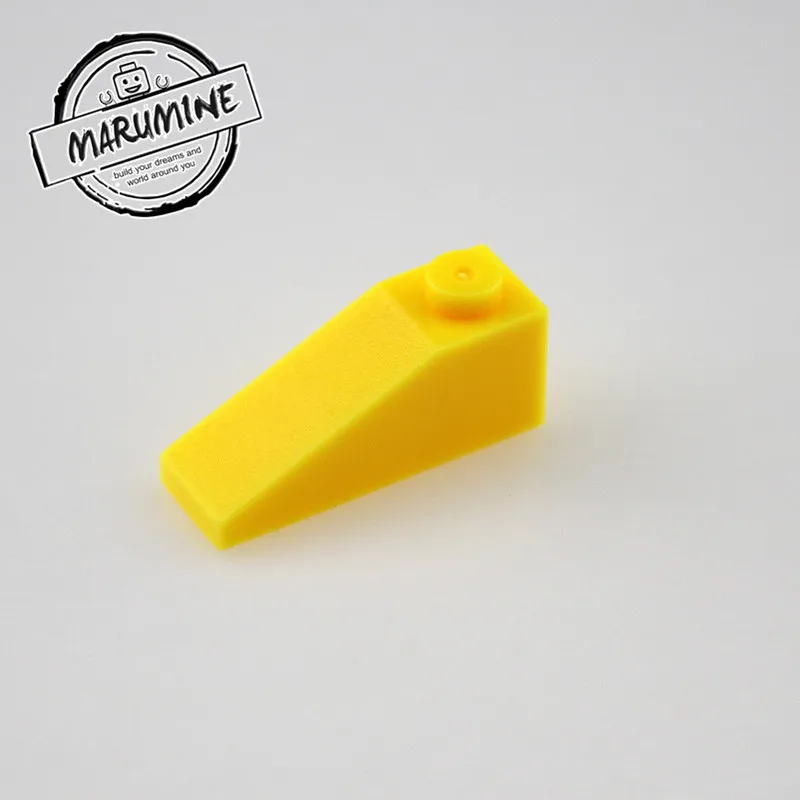 Цвет: желтый MARUMINE кирпичи игрушки наклона 3x1 перевернутый Кирпич 150 шт./лот мс классические строительные игрушки развивающие "сделай сам", конструкторы, комплект для детей - Цвет: Цвет: желтый