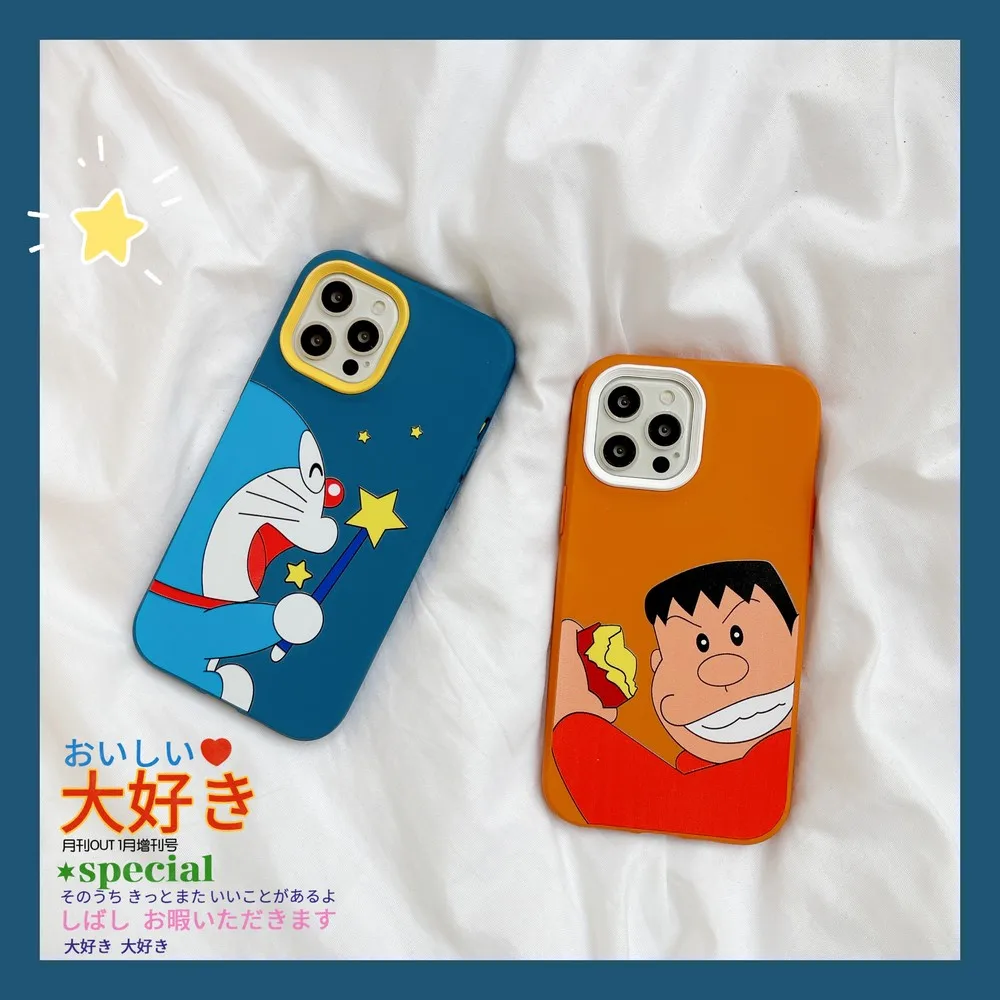 

Чехол Doraemon для iphone 13 13Pro 13Promax 12Pro 11Pro se2020 11promax 8 7Plus 11 12 12promax XS XSMax XR, мягкий чехол с защитой от падения