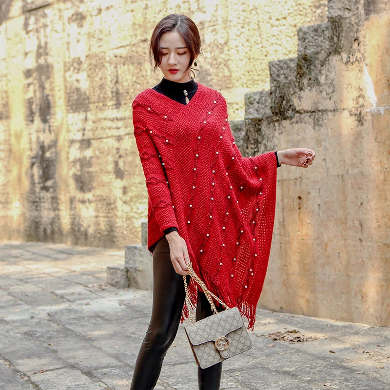 Новая модная зимняя теплая Женская пончо Большие шали кашемировые пашмины |