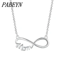 pabeyn jewelry 925 sterling silver necklace mom necklace for woman charm jewelry gift